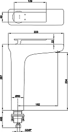 E.C.A. Смеситель для раковины чаши Neva 102108924 хром – фотография-2